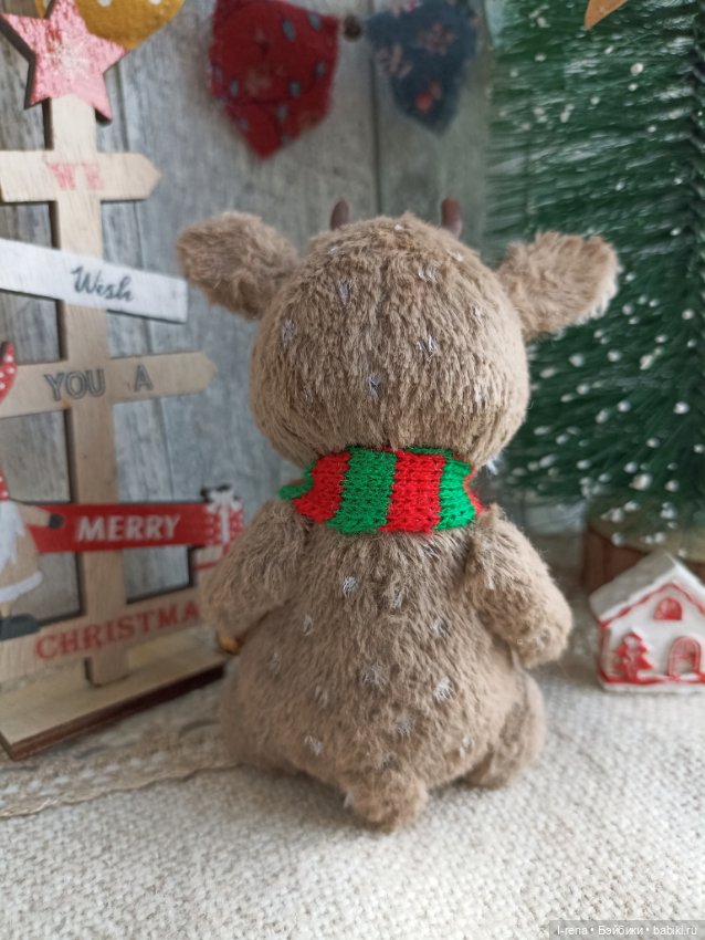 Рождественский оленёнок — Авторские мишки Тедди и друзья: фото (фото 6)
