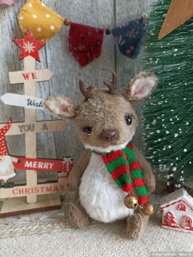 Рождественский оленёнок — Авторские мишки Тедди и друзья: фото (фото 3)