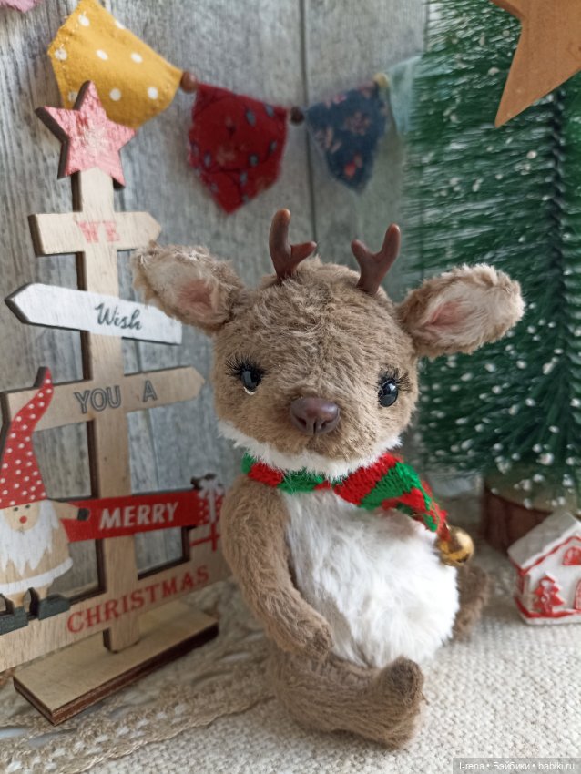 Рождественский оленёнок — Авторские мишки Тедди и друзья: фото (фото 4)