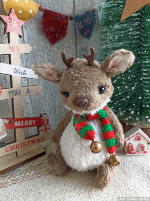 Рождественский оленёнок — Авторские мишки Тедди и друзья: фото (фото 5)