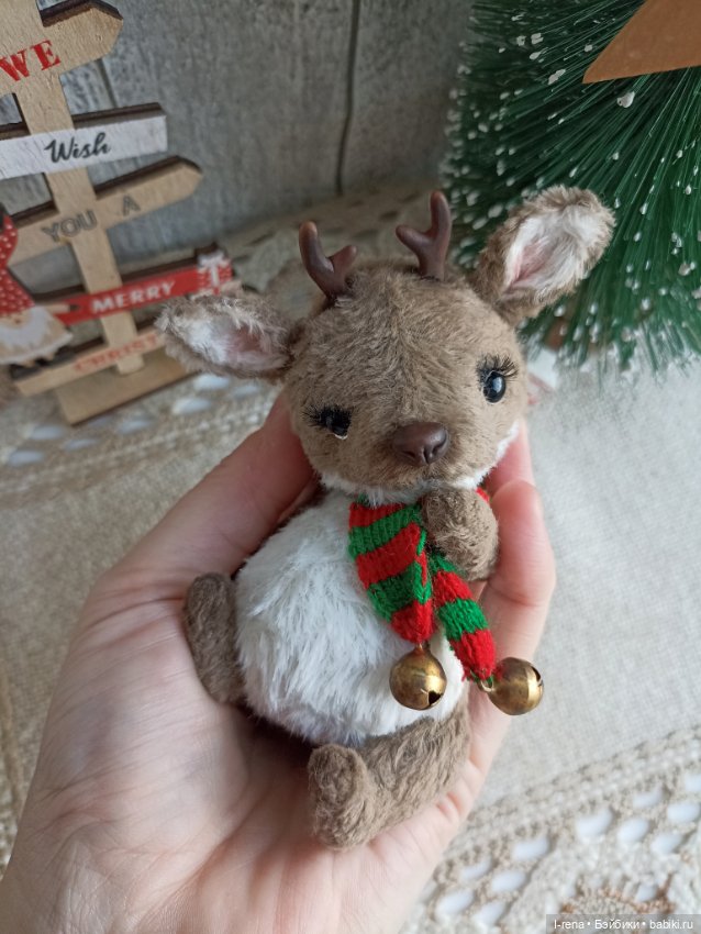 Рождественский оленёнок — Авторские мишки Тедди и друзья: фото (фото 2)