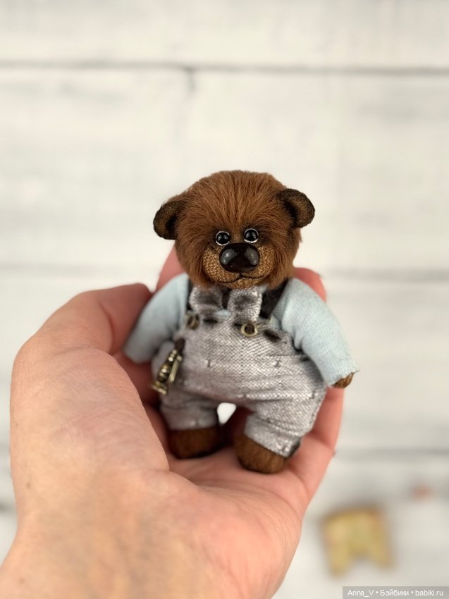 Тедди мишка Ванечка — Авторские мишки Тедди и друзья: фото (фото 4)