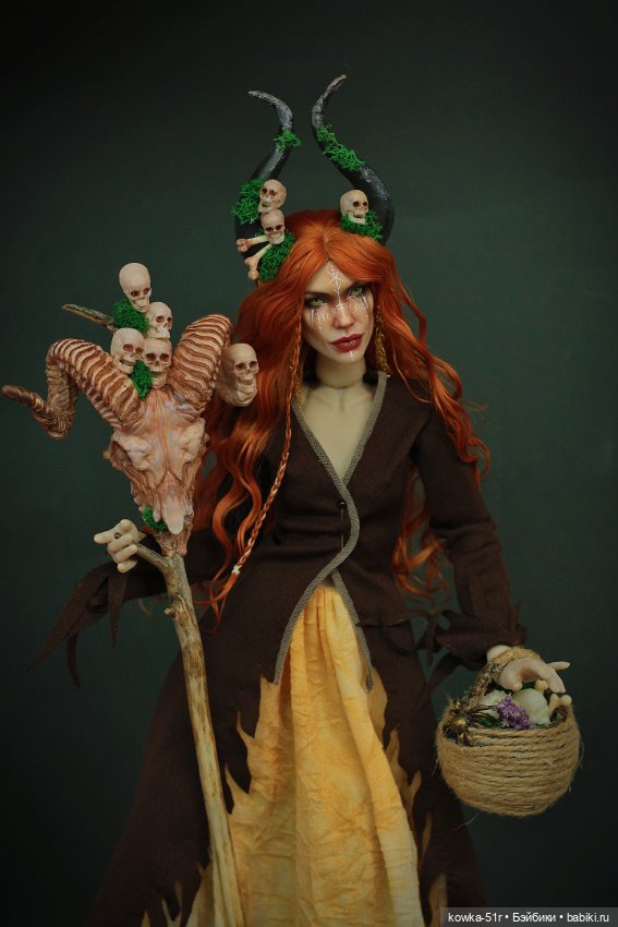 Ведьма травница — Авторские шарнирные куклы своими руками: лепка