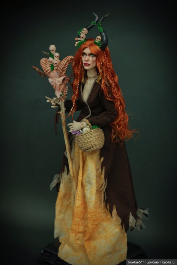 Ведьма травница — Авторские шарнирные куклы своими руками: лепка (фото 2)