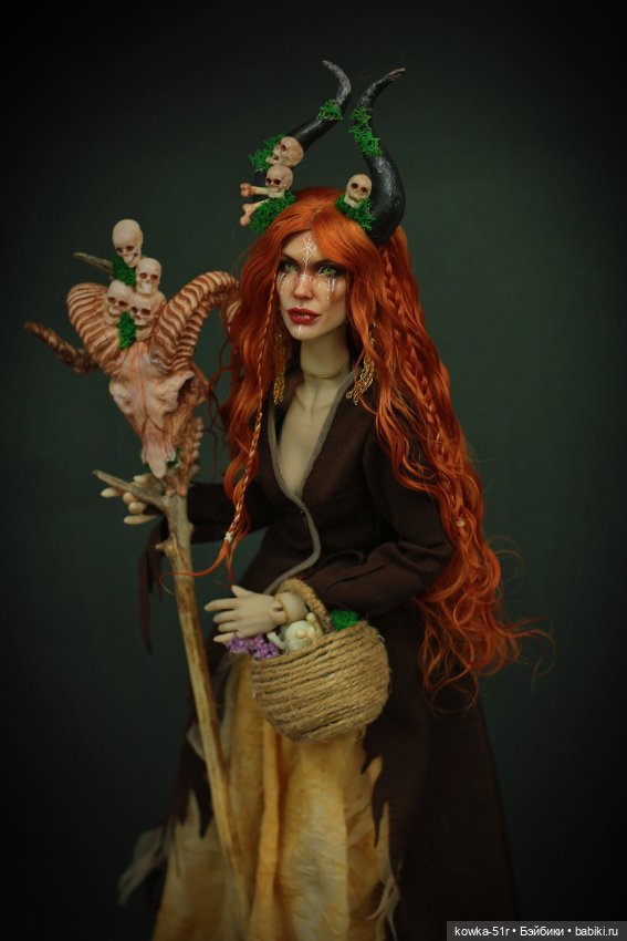 Ведьма травница — Авторские шарнирные куклы своими руками: лепка (фото 3)