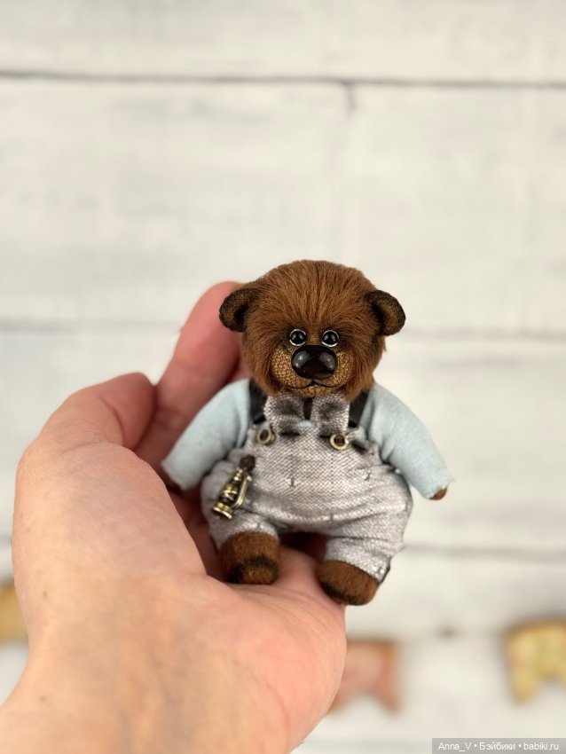 Тедди мишка Ванечка — Авторские мишки Тедди и друзья: фото (фото 3)