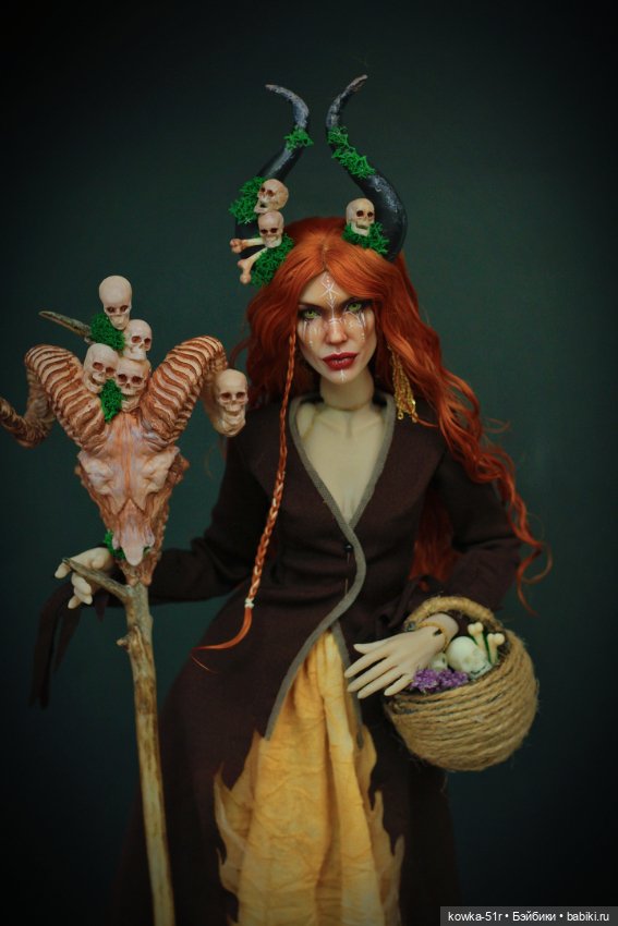 Ведьма травница — Авторские шарнирные куклы своими руками: лепка (фото 8)