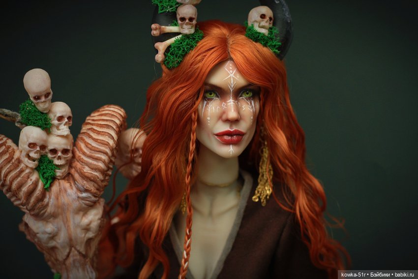 Ведьма травница — Авторские шарнирные куклы своими руками: лепка (фото 4)