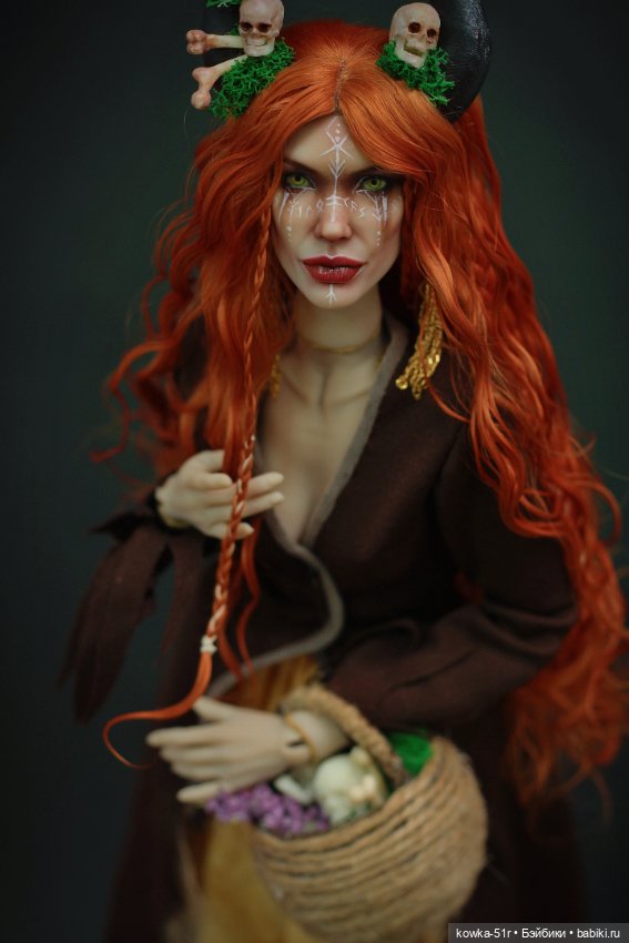 Ведьма травница — Авторские шарнирные куклы своими руками: лепка (фото 6)