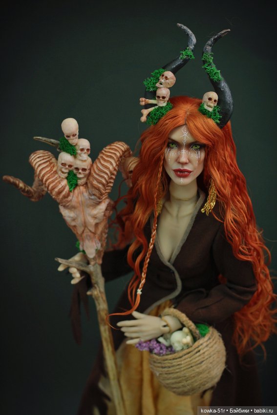 Ведьма травница — Авторские шарнирные куклы своими руками: лепка (фото 5)