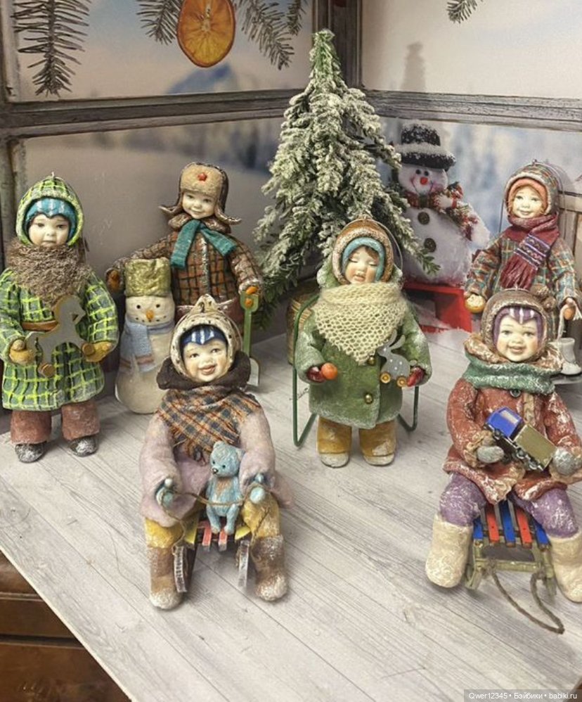 Мои Ватные игрушки -нашли свои самые красивые Елочки