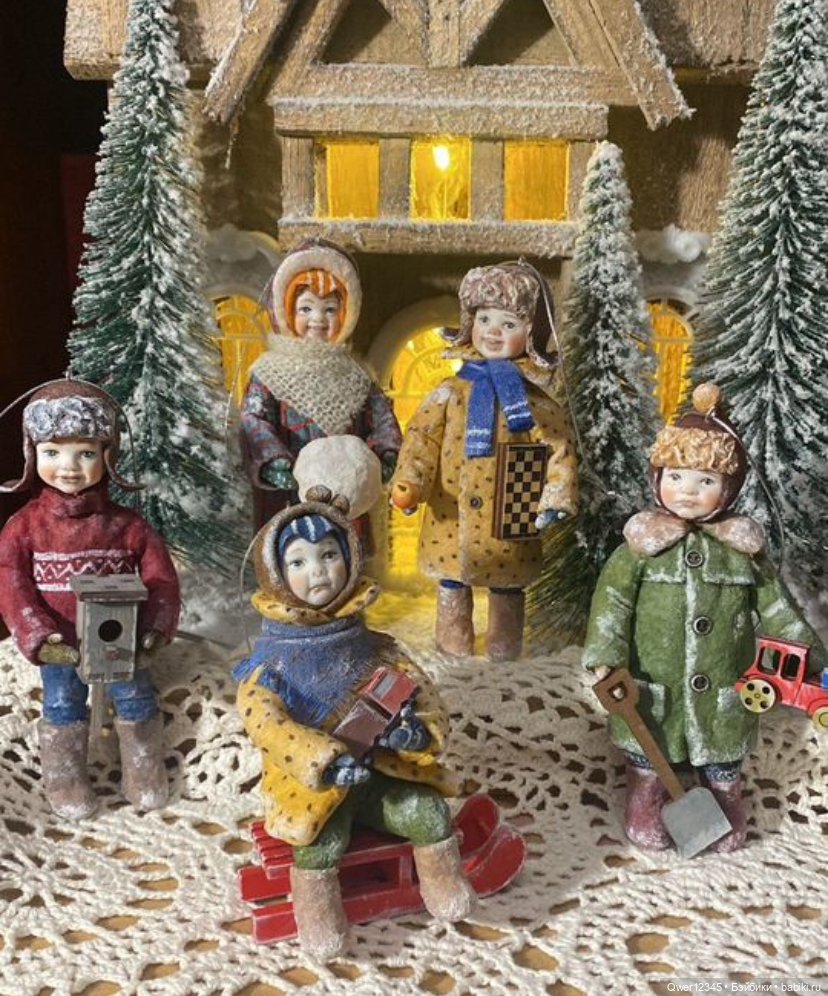 Мои Ватные игрушки -нашли свои самые красивые Елочки