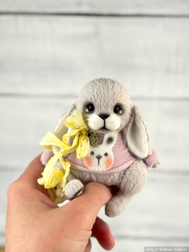 Тедди зайка Люси — Авторские мишки Тедди и друзья: фото (фото 2)