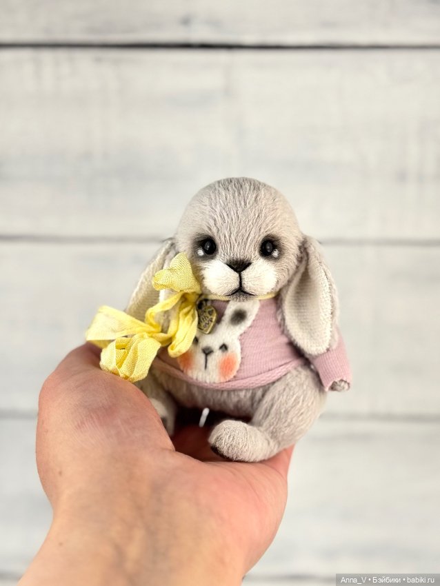 Тедди зайка Люси — Авторские мишки Тедди и друзья: фото (фото 5)