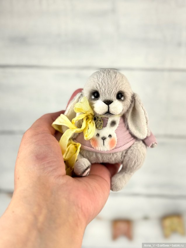 Тедди зайка Люси — Авторские мишки Тедди и друзья: фото (фото 3)