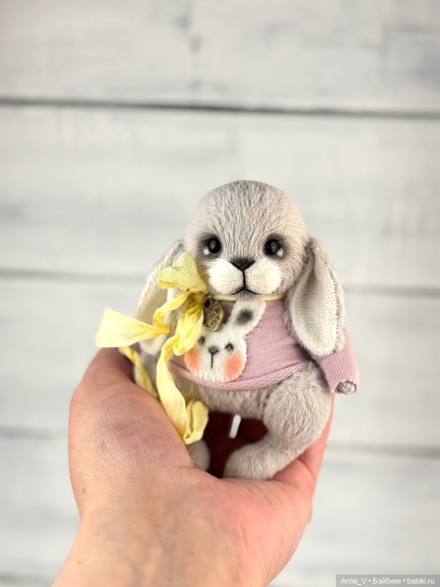 Тедди зайка Люси — Авторские мишки Тедди и друзья: фото (фото 4)