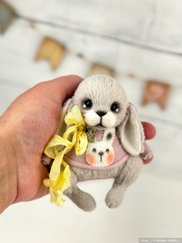 Тедди зайка Люси — Авторские мишки Тедди и друзья: фото