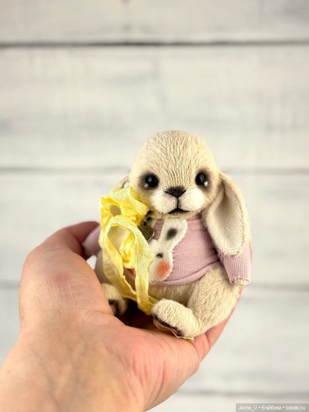 Тедди зайка — Авторские мишки Тедди и друзья: фото (фото 4)