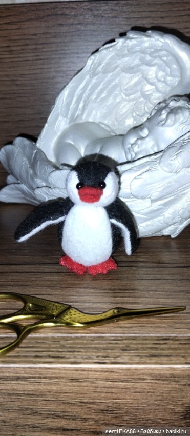 Пингвинчик — Текстильные игрушки и примитивы: кофейные