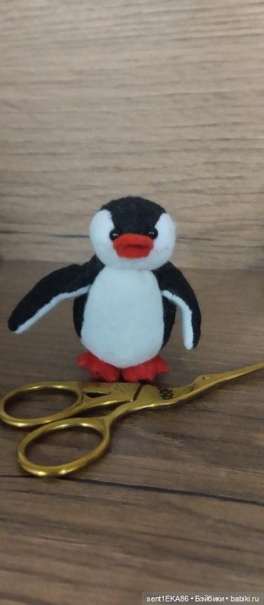 Пингвинчик — Текстильные игрушки и примитивы: кофейные (фото 2)