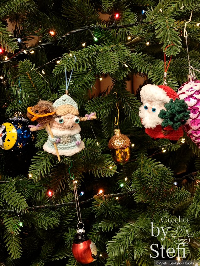Дед Мороз и Снегурочка — Вязаные игрушки и амигуруми: крючком (фото 3)
