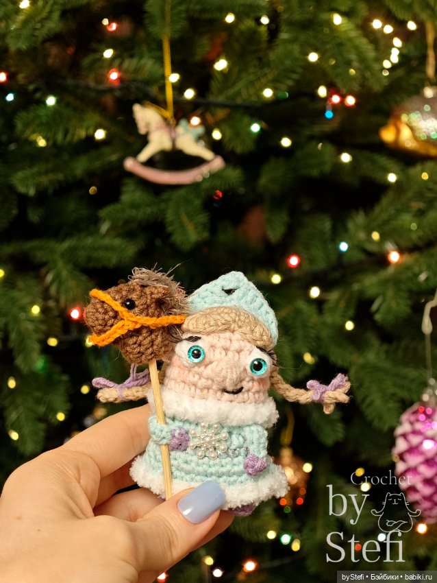 Дед Мороз и Снегурочка — Вязаные игрушки и амигуруми: крючком