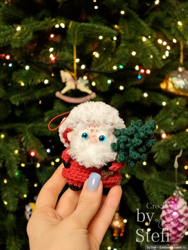 Дед Мороз и Снегурочка — Вязаные игрушки и амигуруми: крючком