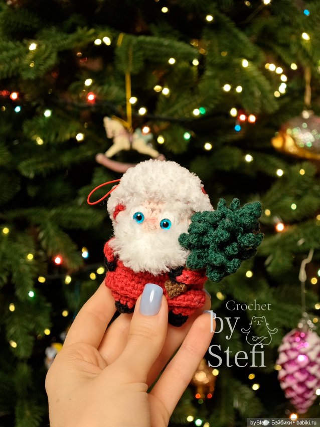Дед Мороз и Снегурочка — Вязаные игрушки и амигуруми: крючком