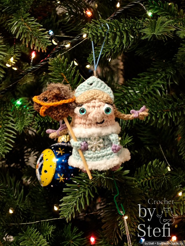 Дед Мороз и Снегурочка — Вязаные игрушки и амигуруми: крючком