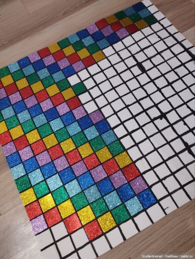 Дискотечный пол для кукол Барби и Интегрити своими руками (фото 6)