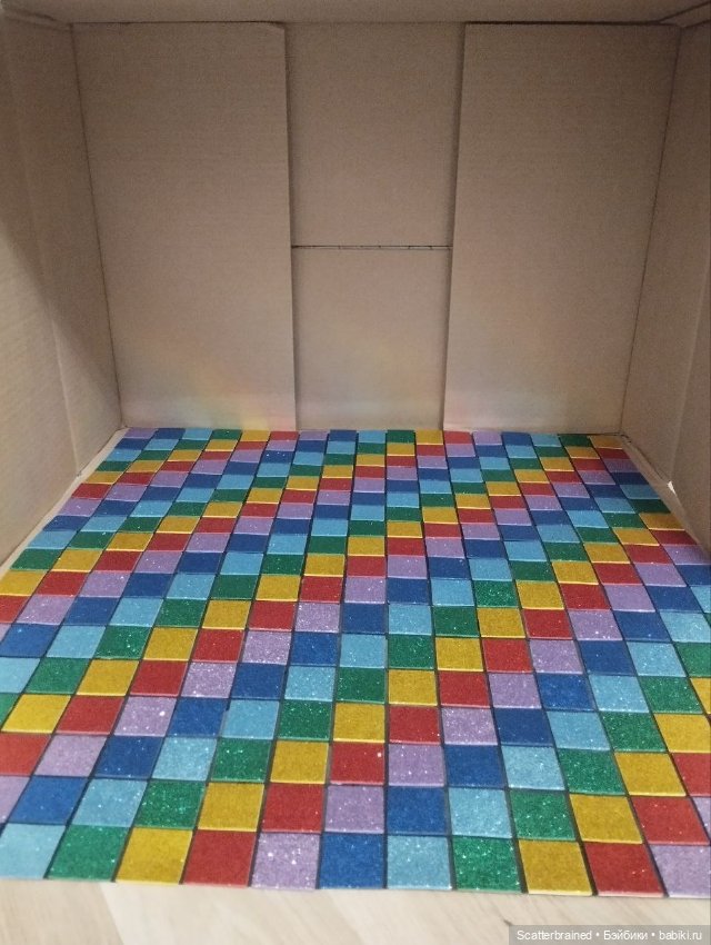 Дискотечный пол для кукол Барби и Интегрити своими руками (фото 7)