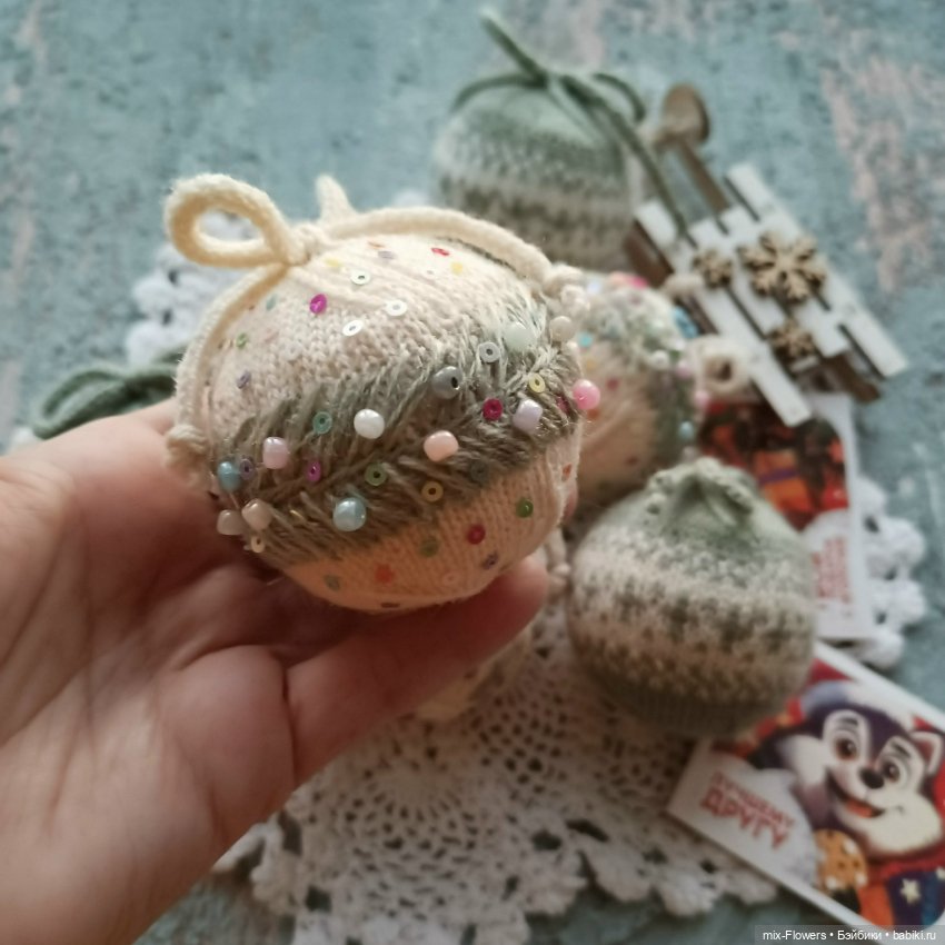 Новогодние повязушки — Вязаные игрушки и амигуруми: крючком (фото 6)