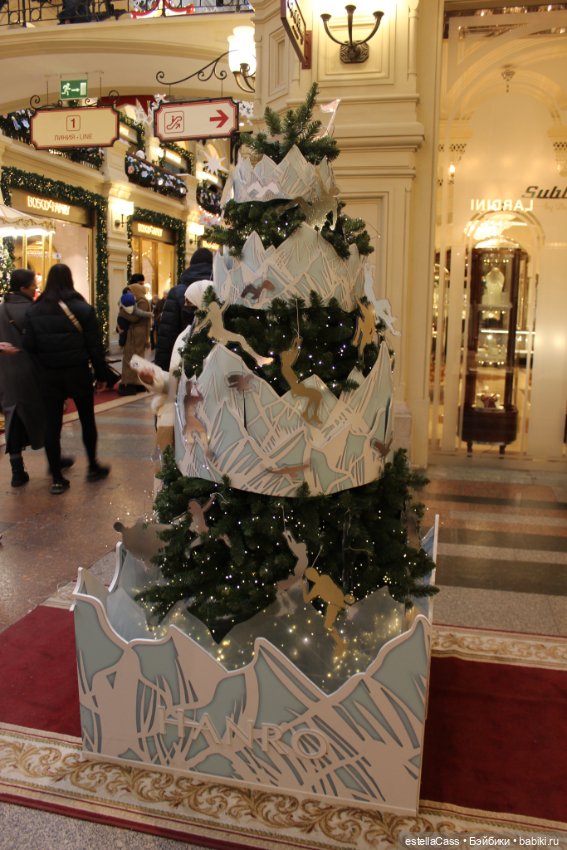 Елочки ГУМа, декабрь 2025