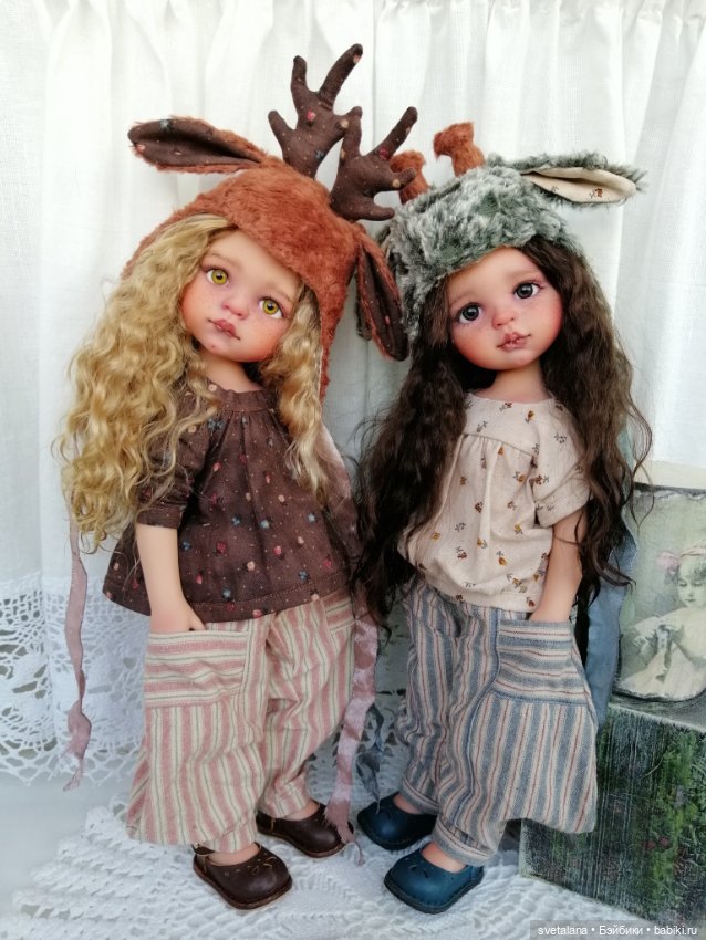 Беляночка и Розочка. ООАК кукол Паола Рейна
