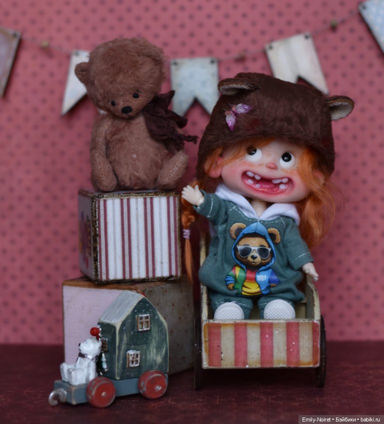 Люсенька и мишка — Домашние фото авторских кукол: личные коллекции (фото 5)