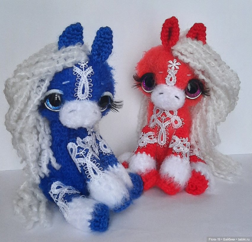 Лошадки Снежные Узоры — Вязаные игрушки и амигуруми: крючком (фото 6)