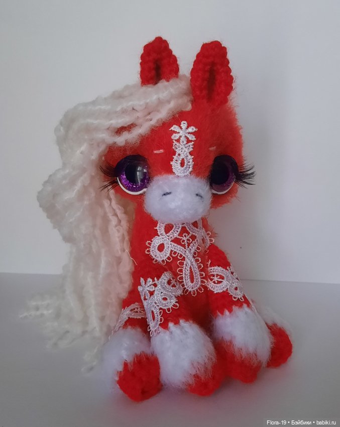 Лошадки Снежные Узоры — Вязаные игрушки и амигуруми: крючком (фото 4)