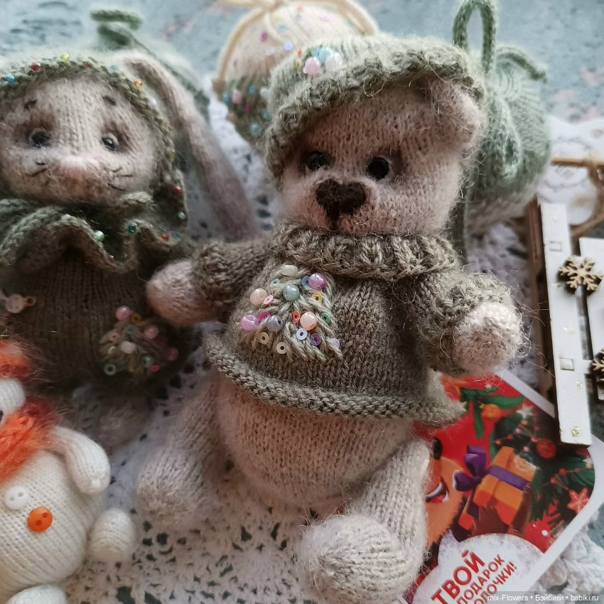 Новогодние повязушки 3 — Вязаные игрушки и амигуруми: крючком (фото 3)