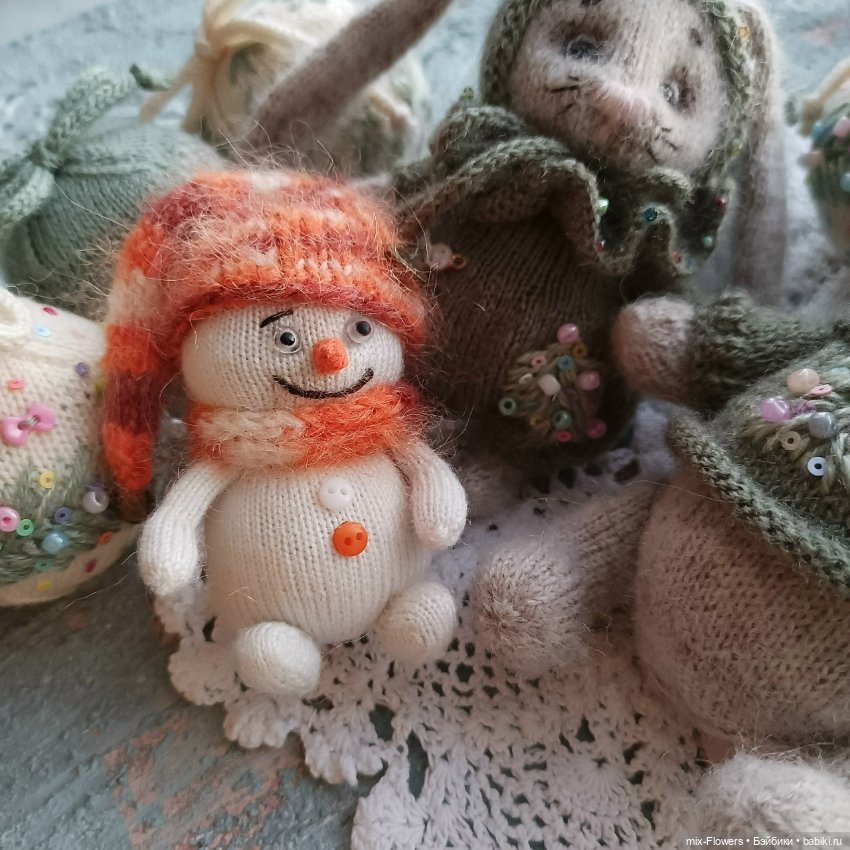 Новогодние повязушки 3 — Вязаные игрушки и амигуруми: крючком (фото 8)