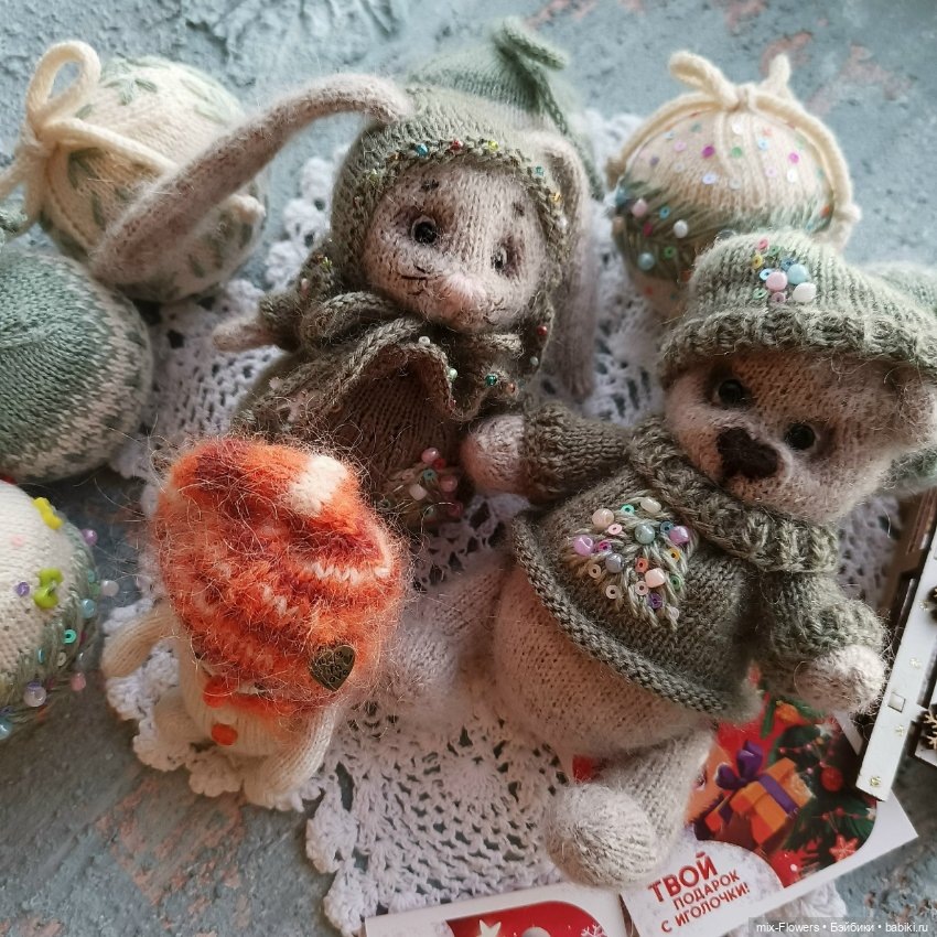 Новогодние повязушки 3 — Вязаные игрушки и амигуруми: крючком