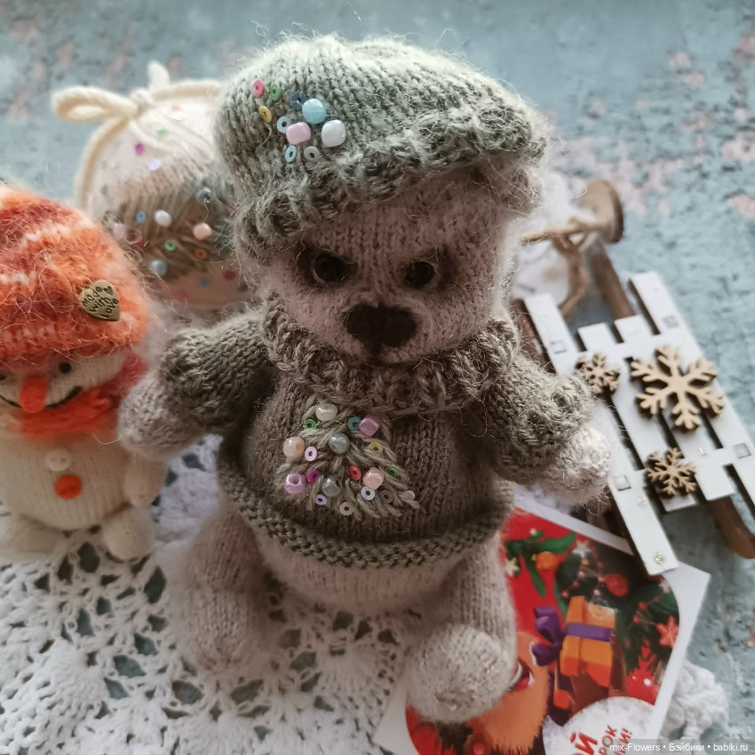 Новогодние повязушки 3 — Вязаные игрушки и амигуруми: крючком (фото 5)