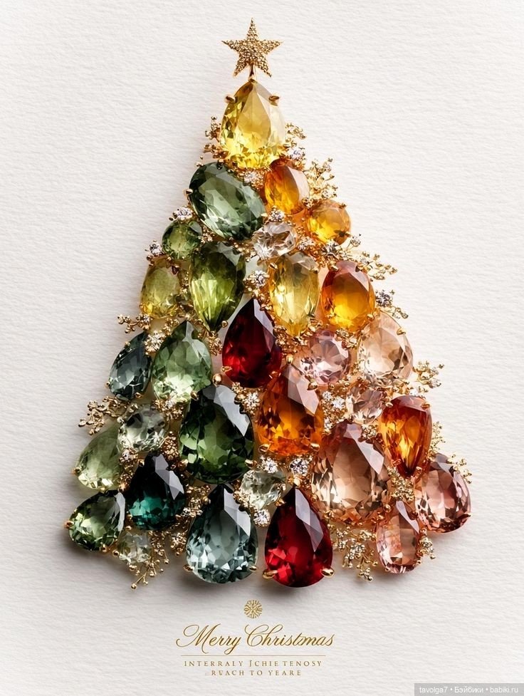 (20)25 винтажных брошей в виде новогодних ёлочек (фото 3)