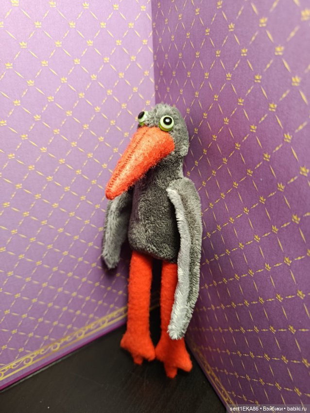 Ворона — Текстильные игрушки и примитивы: кофейные (фото 2)