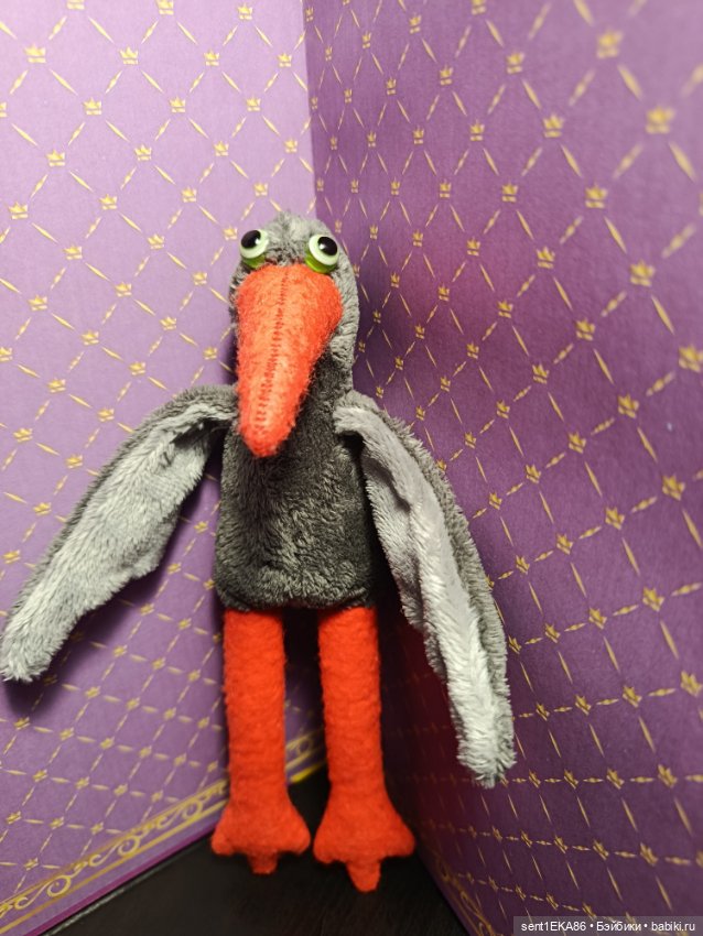 Ворона — Текстильные игрушки и примитивы: кофейные