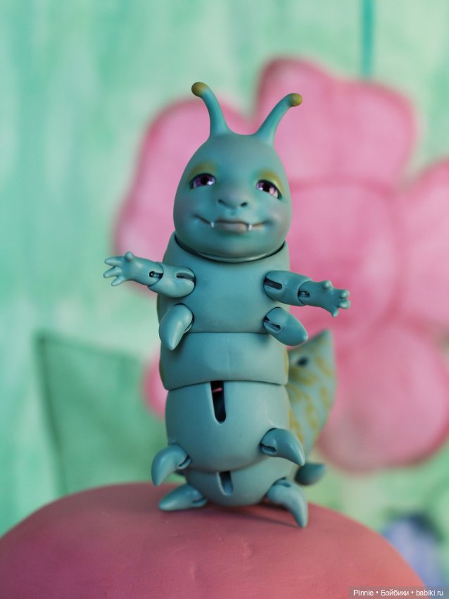 Гусеничка — Авторские шарнирные куклы своими руками: лепка (фото 5)