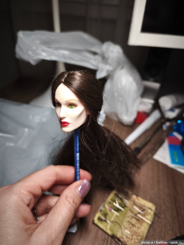 Шиньон для Малефисенты — Перепрошивка волос и восстановление париков: МК (фото 3)