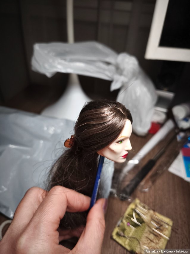 Шиньон для Малефисенты — Перепрошивка волос и восстановление париков: МК (фото 2)