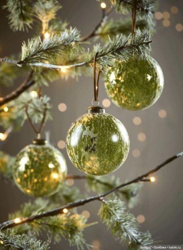 Современные винтажные ёлочные игрушки