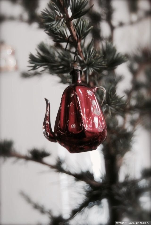 Современные винтажные ёлочные игрушки (фото 10)