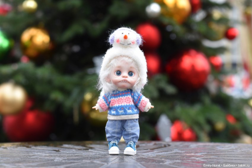 Снеговичок Тоня — Домашние фото авторских кукол: личные коллекции